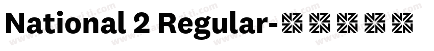 National 2 Regular字体转换